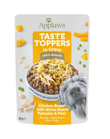 APPLAWS Taste Toppers Vistas krūtiņa, pupiņas, želejveida ķirbis 85 g