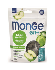 MONGE Gift Super M Dog Adult Vācu zirņi ar ābolu 150 g