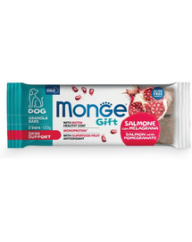 MONGE Gift Granola Bars Dog Adult Lasis ar granātābolu 120 g