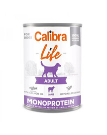 CALIBRA Dog Life Adult Lamb 400 g ar jēra gaļu