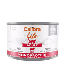 CALIBRA Cat Life Adult Beef 200 g monoproteīnu barība kaķēniem ar liellopu gaļu