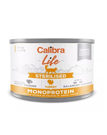 CALIBRA Cat Life Sterilised Turkey 200 g ar tītaru sterilizētiem kaķiem