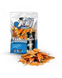 CALIBRA Dog Joy Classic Fish & Chicken Slice 80 g vistas gaļā ietītas zivis