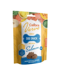 CALIBRA Dog Verve Crunchy Snack Fresh Salmon 150 g Bez graudaugu kārumi ar lasi
