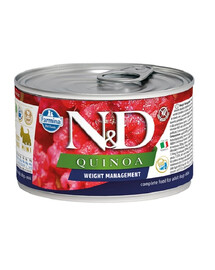 FARMINA N&D Quinoa Dog Weight Management 140 g jēra gaļa suņiem ar lieko svaru