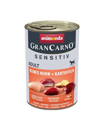 ANIMONDA Grancarno Sensitive konservai su vištiena ir bulvėmis 400 g