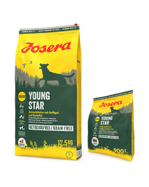 JOSERA YoungStar 12,5kg kucēniem un jauniem suņiem + 900g BEZ MAKSAS
