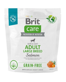 BRIT CARE Dog Grain-Free Adult large breed salmon z łososiem dla dorosłych psów dużych ras 1kg