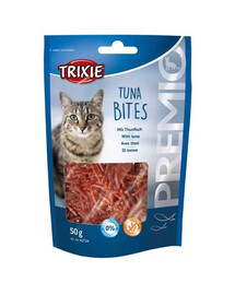 TRIXIE Premio uzkodas "Stripses ar tunci". 50 g