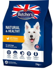 BUTCHER'S Natural&Healthy Garšu maisījums suņiem ar vistas un liellopa gaļu 2 x 3 kg