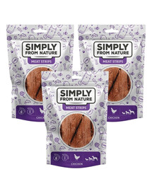 SIMPLY FROM NATURE Meat Strips Gaļas sloksnes ar trušiem un burkāniem suņiem