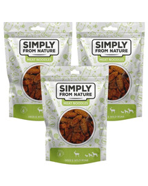 SIMPLY FROM NATURE Meat NoodlesМясная лапша с олениной и кабаном для собак 3х80 г