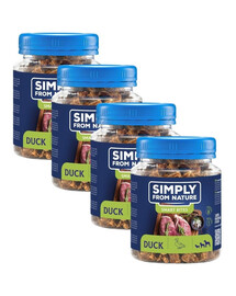 SIMPLY FROM NATURE Smart Bites Duck Trainers suņiem 4x130 g |