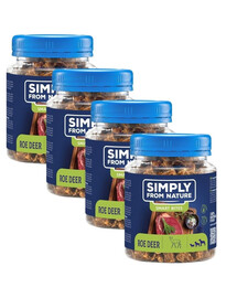 SIMPLY FROM NATURE Smart Bites Briežu vilcieni suņiem 4x130g