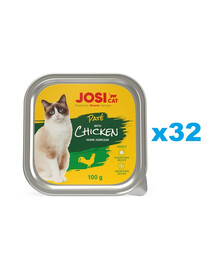 JOSERA JosiCat Vistas pastēte kaķiem 32x100g