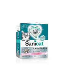 SANICAT Strong Clumps 10 l balta bentonīta smiltis