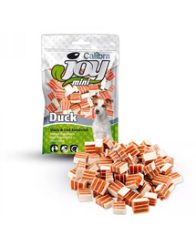 CALIBRA Dog Joy Mini Duck&Cod Sandwich 70 g mazās pīles un mencas sviestmaizes