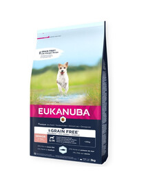 EUKANUBA Grain Free Senior Small/medium ocean fish 3 kg bogata w ryby oceaniczne