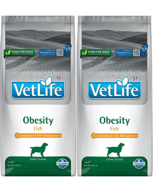 FARMINA Vet Life Obesity Fish diētiskā barība pieaugušiem suņiem 12 kg