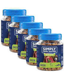 SIMPLY FROM NATURE Smart Bites Deerhound trenažieri suņiem 5x130g