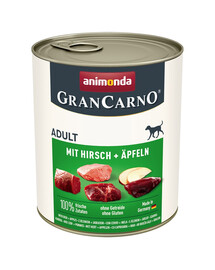 ANIMONDA GranCarno Adult cūkgaļa ar brieža gaļu un āboliem 800 g