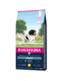 EUKANUBA Active Adult Medium Breed ar svaigu vistas gaļu 15kg
