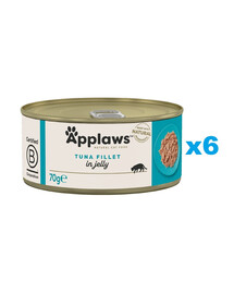 APPLAWS Cat Adult Tuna Fillet in Jelly tuncis želejā 6x70g