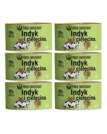 PAKA ZWIERZAKA Teļa gaļas barība 6x200 g