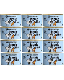 PAKA ZWIERZAKA Jēra gaļa barība mitrā veidā 12x200 g
