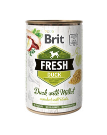 BRIT FRESH duck & millet 400 g pīle un prosa