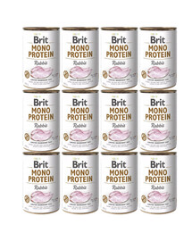 BRIT Mono Protein Rabbit 12x400 g monoproteīnu barība trušiem