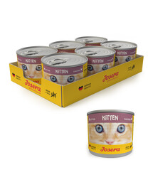 JOSERA Kitten Kitten Chicken mitrā barība kaķēniem 200g bundža 6+1 FREE