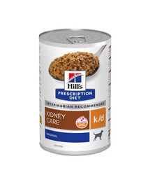 HILL'S Prescription Diet Canine k/d Kidney Care 350g mitrā barība suņiem nieru darbības atbalstam