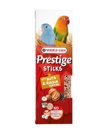 VERSELE-LAGA Prestige Sticks 2 flakoni ar riekstiem un rozīņu smidzinātājiem mazajiem papagaiļiem 60g