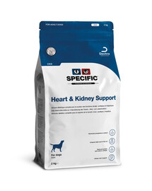 SPECIFIC Dog CKD Heart & Kidney Support 2 kg barība suņiem ar sirds, nieru vai aknu mazspēju.