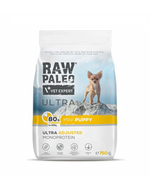 RAW PALEO Ultra Turkey Mini Puppy 750g mazo šķirņu kucēniem tītars