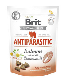 BRIT Care Dog Functional snack Antiparasitic 150g lašu pretparazītu ārstēšanas līdzekļi