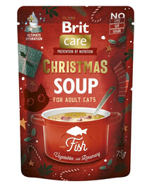 BRIT Care Cat Christmas soup fish 75 g svētku laša zupas barība kaķiem