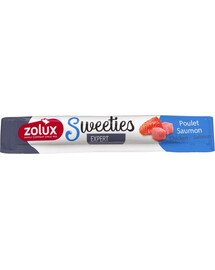 ZOLUX SWEETIES krēmveida kārums suņiem ar lasi un vistu 14 g