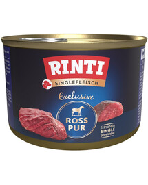 RINTI Singlefleisch Exclusive Horse Pure monoproteīnu zirga gaļa 185 g