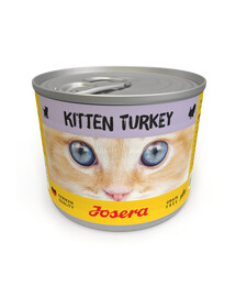 JOSERA Kitten Kitten Turkey mitrā kaķēnu barība 200g kārba
