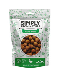 SIMPLY FROM NATURE Gaļas bumbiņas ar pīli un dārzeņiem suņiem 80 g