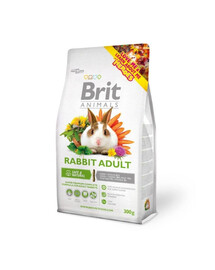 BRIT ANIMALS Rabbit Adult Complete 300g pieaugušiem trusis