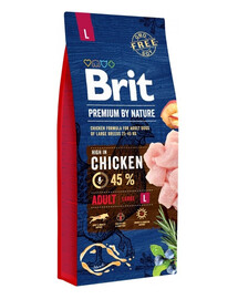 BRIT Premium By Nature Adult Large L Chicken  15 kg