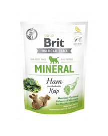 BRIT Care Dog Functional Snack Mineral Ham 150g šķiņķa un aļģu kārums jūsu kucēnam