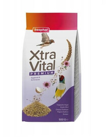 BEAPHAR XtraVital Exotic Bird 500 g premium klases barība eksotiskajiem putniem