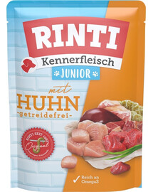 RINTI Kennerfleisch Junior Chicken Vistas gaļas maisiņš 400 g