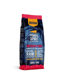 PRIMAL SPIRIT Iberian Adult Pork&Ham 12kg ar cūkgaļu un šķiņķi pieaugušiem suņiem