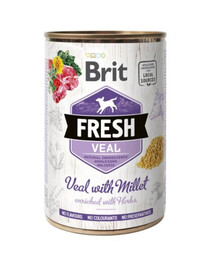 BRIT FRESH veal & millet 400 g teļa gaļa un prosa