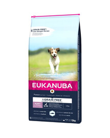 EUKANUBA Bezgraudu barība mazu un vidēju šķirņu kucēniem 12 kg
